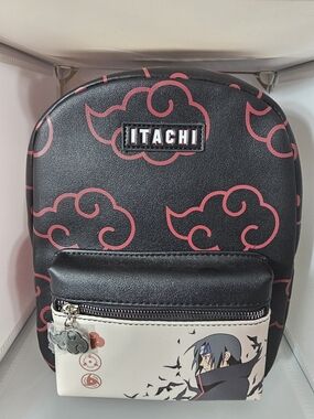Bioworld Black and Red Itachi Mini Backpack
